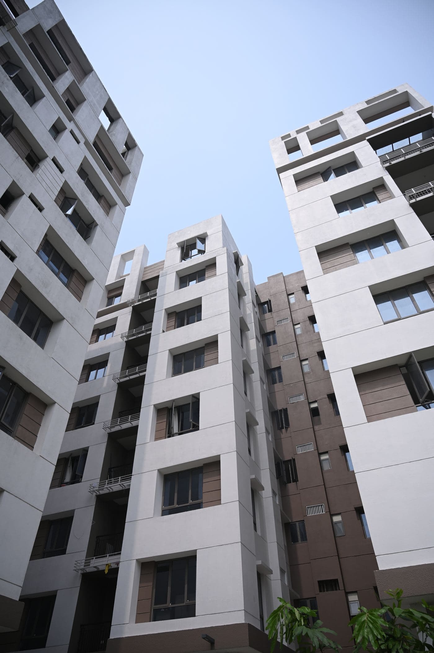 The completed CP Greens block photographed from the ground